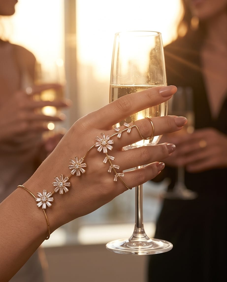 Oceania Crystal Bloom Hand Harness
