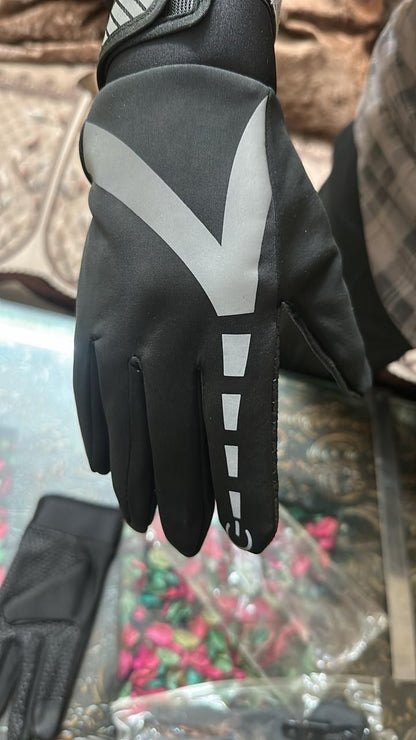 Winter Gloves With Velcro Buckle & Touch Screen Feature