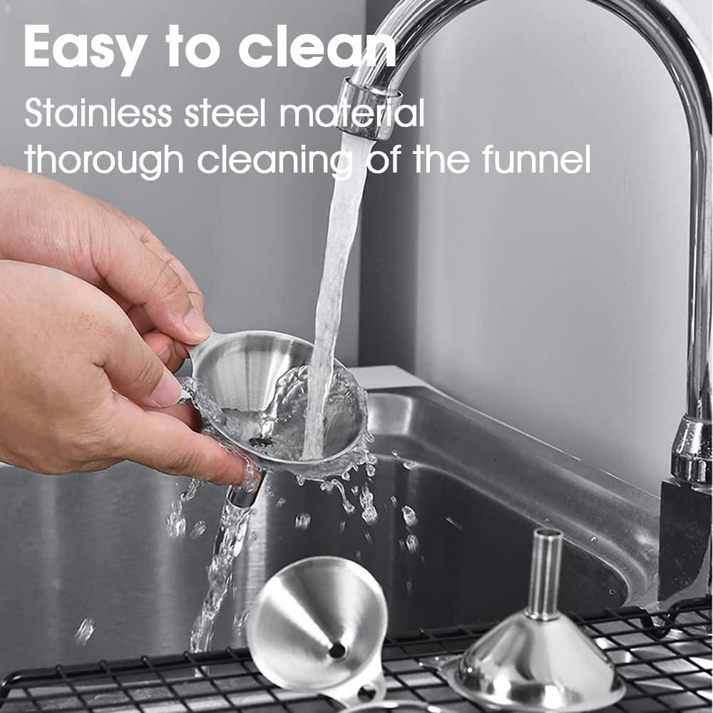 3 Pcs Funnel with Brush Set