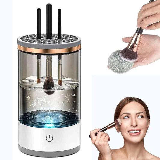 Electric Makeup Brush Cleaner & Dryer - Feat, Deep Cleaning Device For All Brush Types