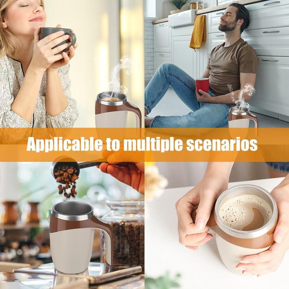 Magnetic Automatic Self-Stirring Coffee Mug