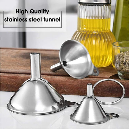 3 Pcs Funnel with Brush Set