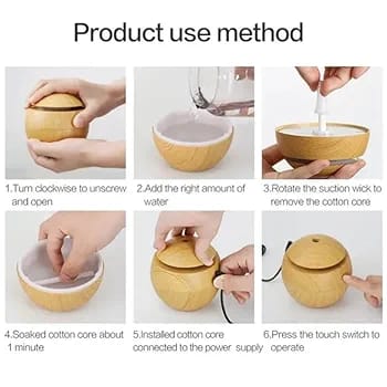 Multi Color Humidifier with LED Lights – Ultrasonic Air Moisturizer for Home & Office