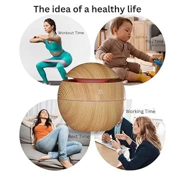 Multi Color Humidifier with LED Lights – Ultrasonic Air Moisturizer for Home & Office