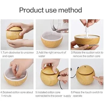 Multi Color Humidifier with LED Lights – Ultrasonic Air Moisturizer for Home & Office