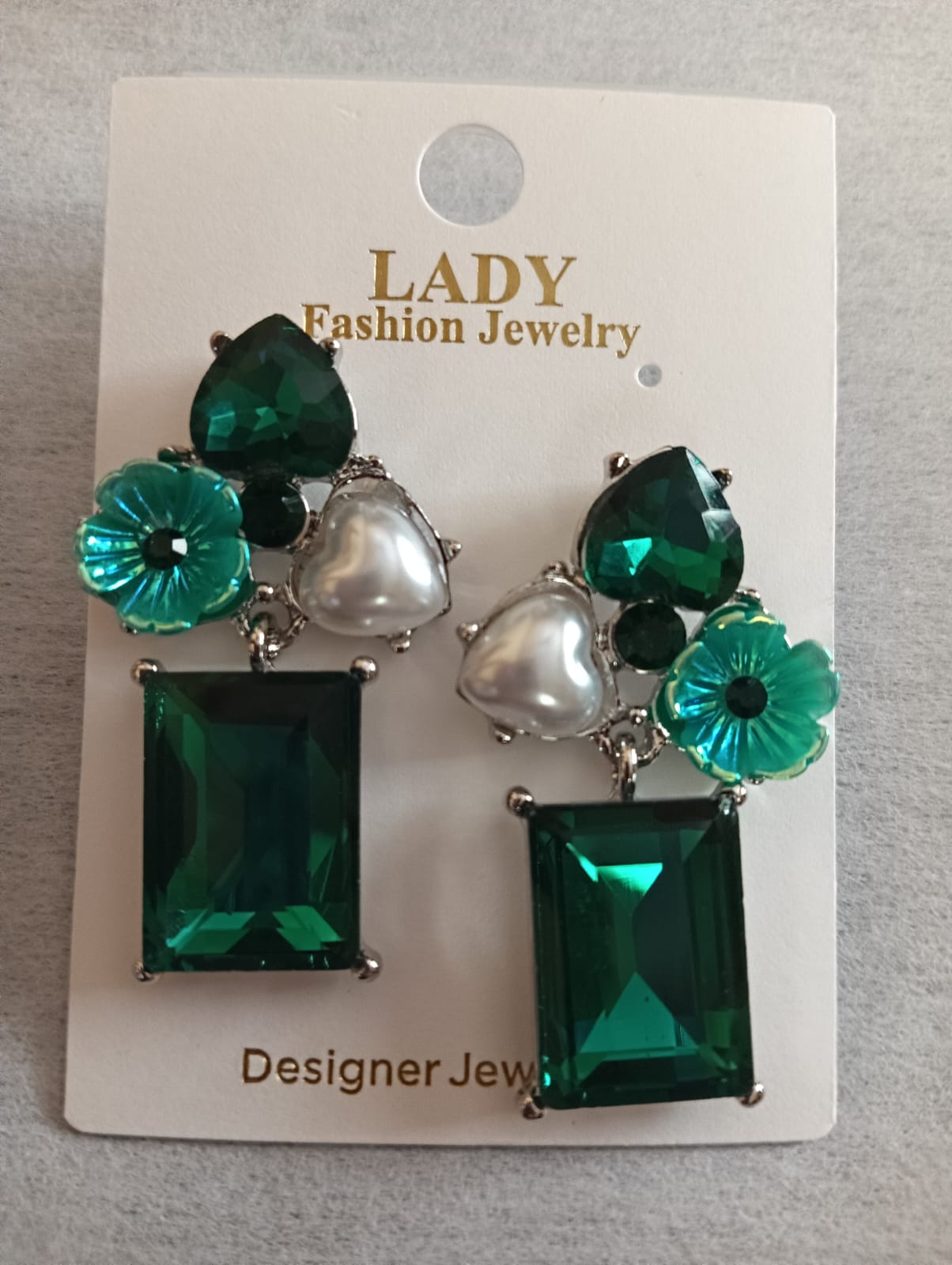 Oceania Crystal Bloom Statement Earrings