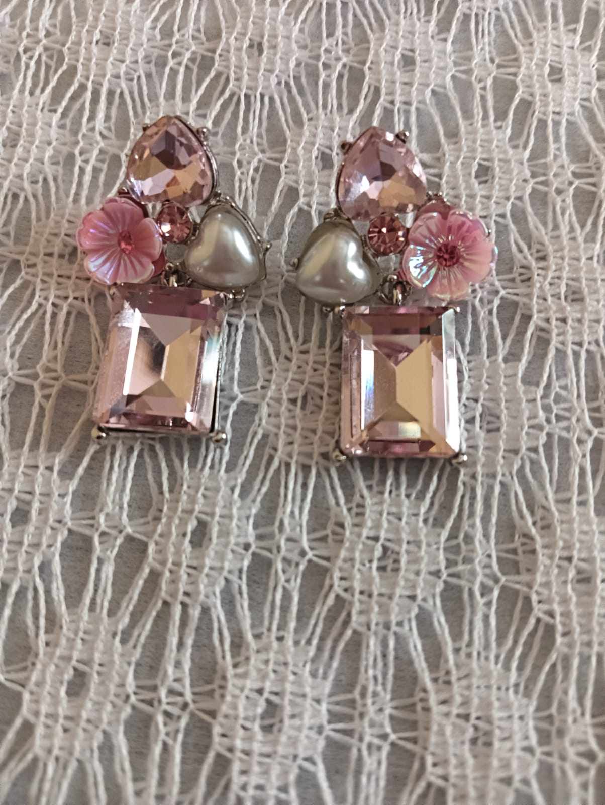 Oceania Crystal Bloom Statement Earrings