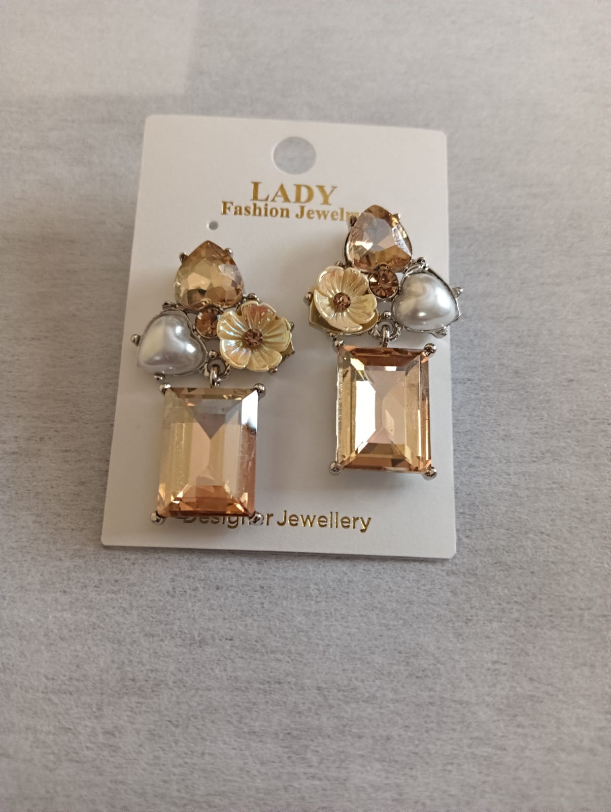 Oceania Crystal Bloom Statement Earrings