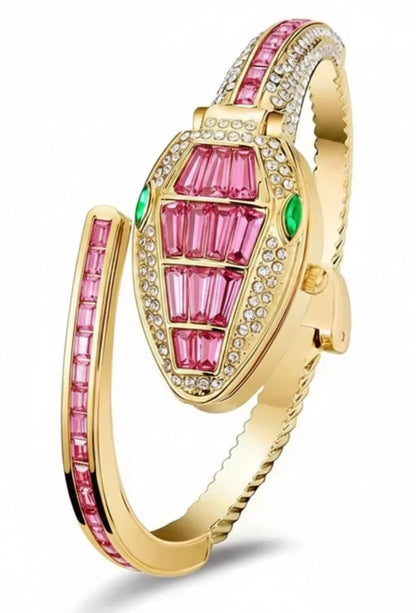 Royal Green Crystal Cuff Bracelet