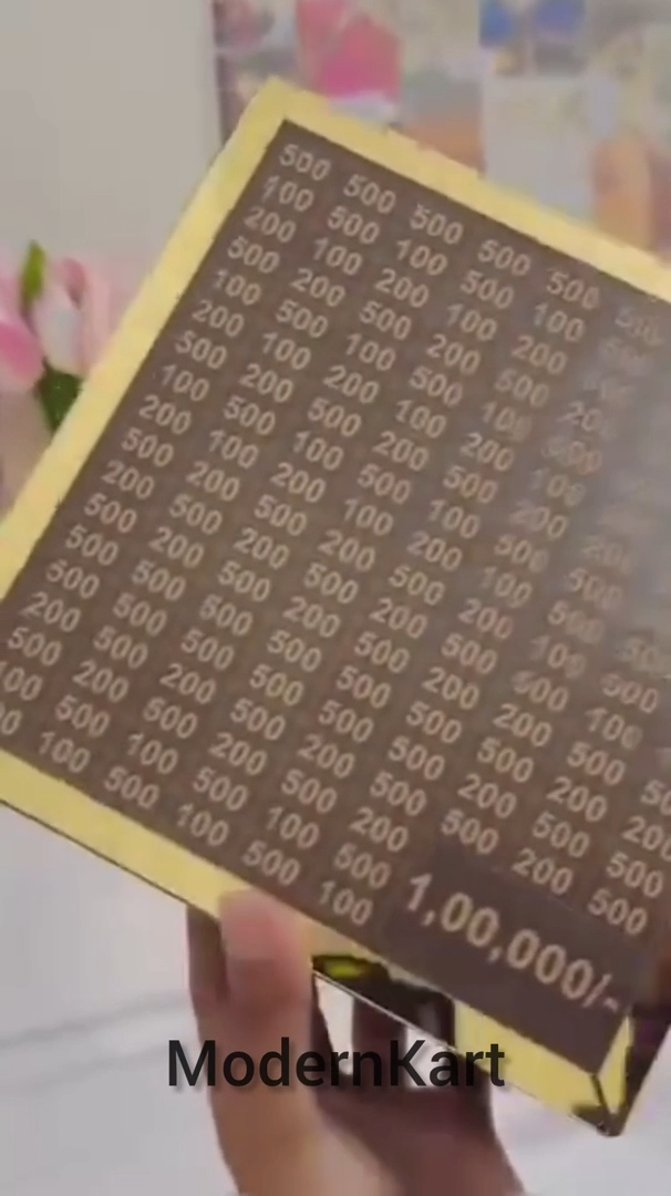 Wooden Piggy Bank For 1 Lakh Money Saving